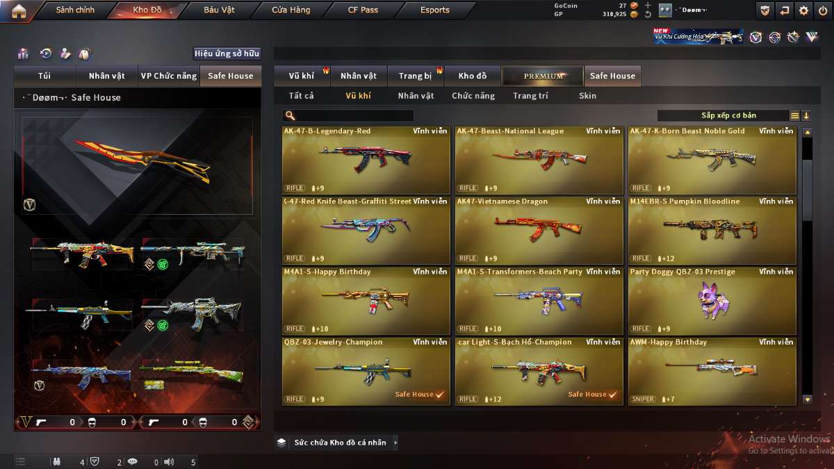 shop acc cf uy tin gia re